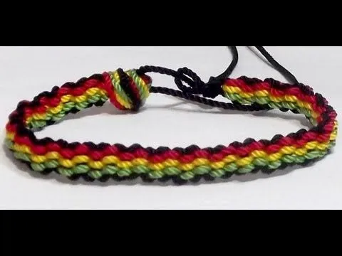 COMO REALIZAR UNA PULSERA RASTA PARA HOMBRE CON TECNICA DE ...