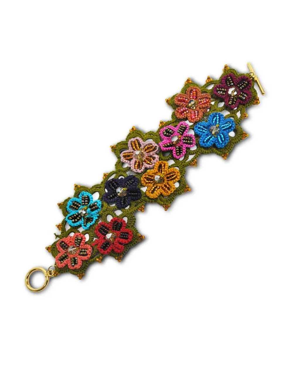 Pulsera tejida con chaquira — Tikal Arte Mexicano Pulsera tejida con chaquira — Tikal Arte Mexicano