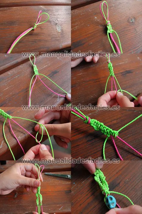 Pulsera tejida para el pie | Manualidades faciles Pulsera tejida para el pie | Manualidades faciles