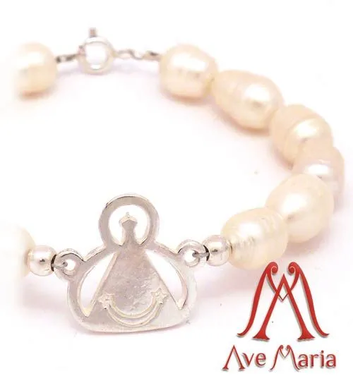 pulsera-virgen-de-la-cabeza-AVE-MARIA-en-joyeria-molina-perlas ...