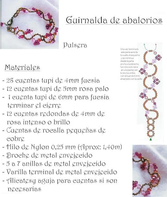 Pulseras abalorios patrones - Imagui