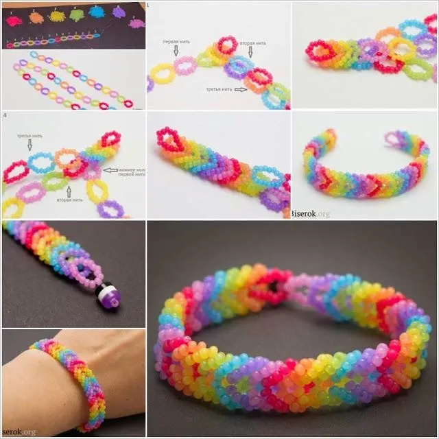 3 Pulseras de chaquira bellas | Техники плетения бисером, Бисероплетение, Бисер 3 Pulseras de chaquira bellas | Техники плетения бисером, Бисероплетение, Бисер