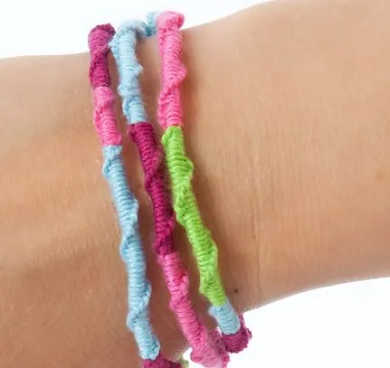Como hacer una pulsera de colores :lodijoella Como hacer una pulsera de colores :lodijoella