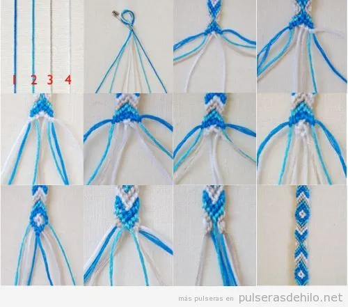 Pulseras hilos on Pinterest | Macrame, Tejido and Macrame Knots Pulseras hilos on Pinterest | Macrame, Tejido and Macrame Knots