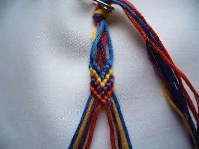 Pulseras macramé, nudo chevron ~ Portal de Manualidades Pulseras macramé, nudo chevron ~ Portal de Manualidades