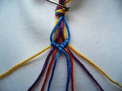 Pulseras macramé, nudo chevron ~ Portal de Manualidades