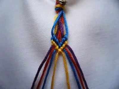 Pulseras macramé, nudo chevron ~ Portal de Manualidades