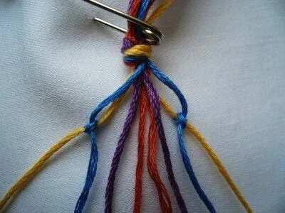 Pulseras macramé, nudo chevron ~ Portal de Manualidades