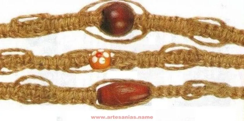 Como hacer pulseras en macramé paso a paso | Artesanias