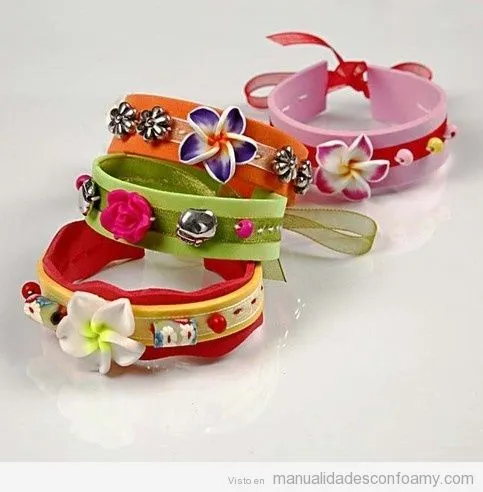 Pulseras | Manualidades con Foamy | Fotos, Ideas tutoriales y ...