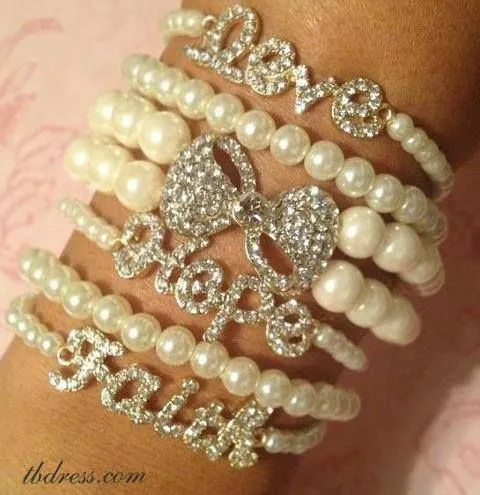 pulseras perlas con strass | Bisuteria, ideas y tècnicas por hacer ... pulseras perlas con strass | Bisuteria, ideas y tècnicas por hacer ...