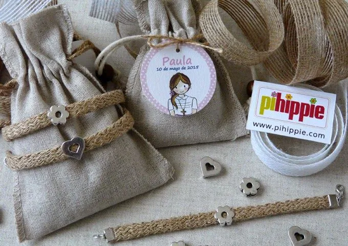Pulseras de yute trenzado
Pulseras hechas a mano con abalorios y yute trenzado.Se entregan con bolsita de lino con etiqueta personalizada.Pedido mínimo 5 unidades con etiqueta personalizada.
Sin etiqueta personalizada se venden por unidades.
Precio 5 € Pulseras de yute trenzado
Pulseras hechas a mano con abalorios y yute trenzado.Se entregan con bolsita de lino con etiqueta personalizada.Pedido mínimo 5 unidades con etiqueta personalizada.
Sin etiqueta personalizada se venden por unidades.
Precio 5 €