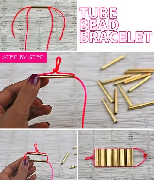 Pulserasdiy | Pulseras de cola de ratón y abalorios fáciles Pulserasdiy | Pulseras de cola de ratón y abalorios fáciles