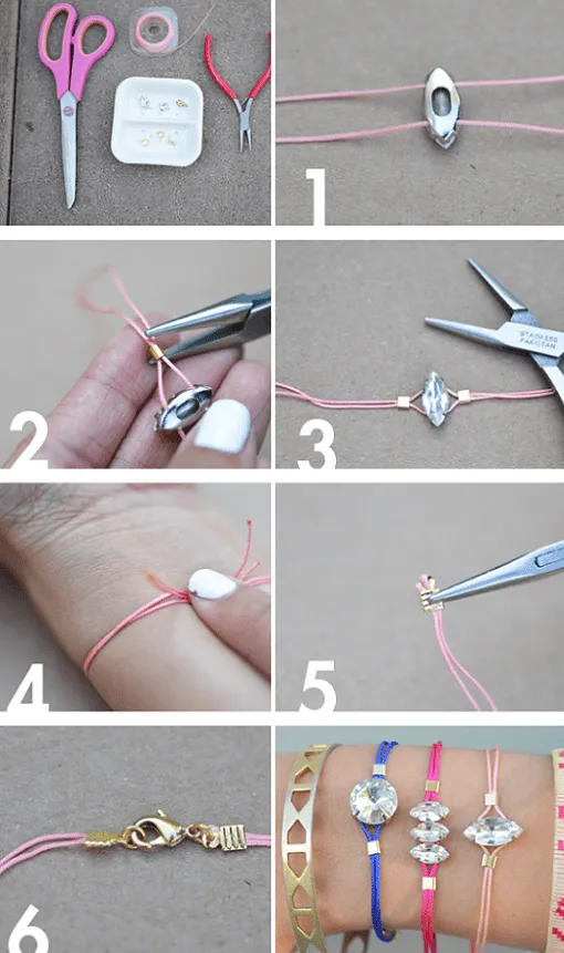 Pulserasdiy | Hacer pulseras de hilo y abalorios