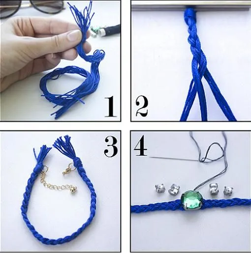 Pulserasdiy | Pulseras de moda con hilo y piedras