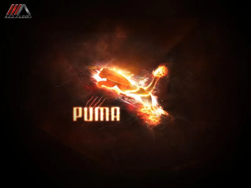 puma fire logo by ~REDFLOOD on deviantART