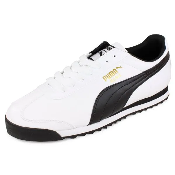 PUMA Men`s Roma Basic Sport Shoes White/Black