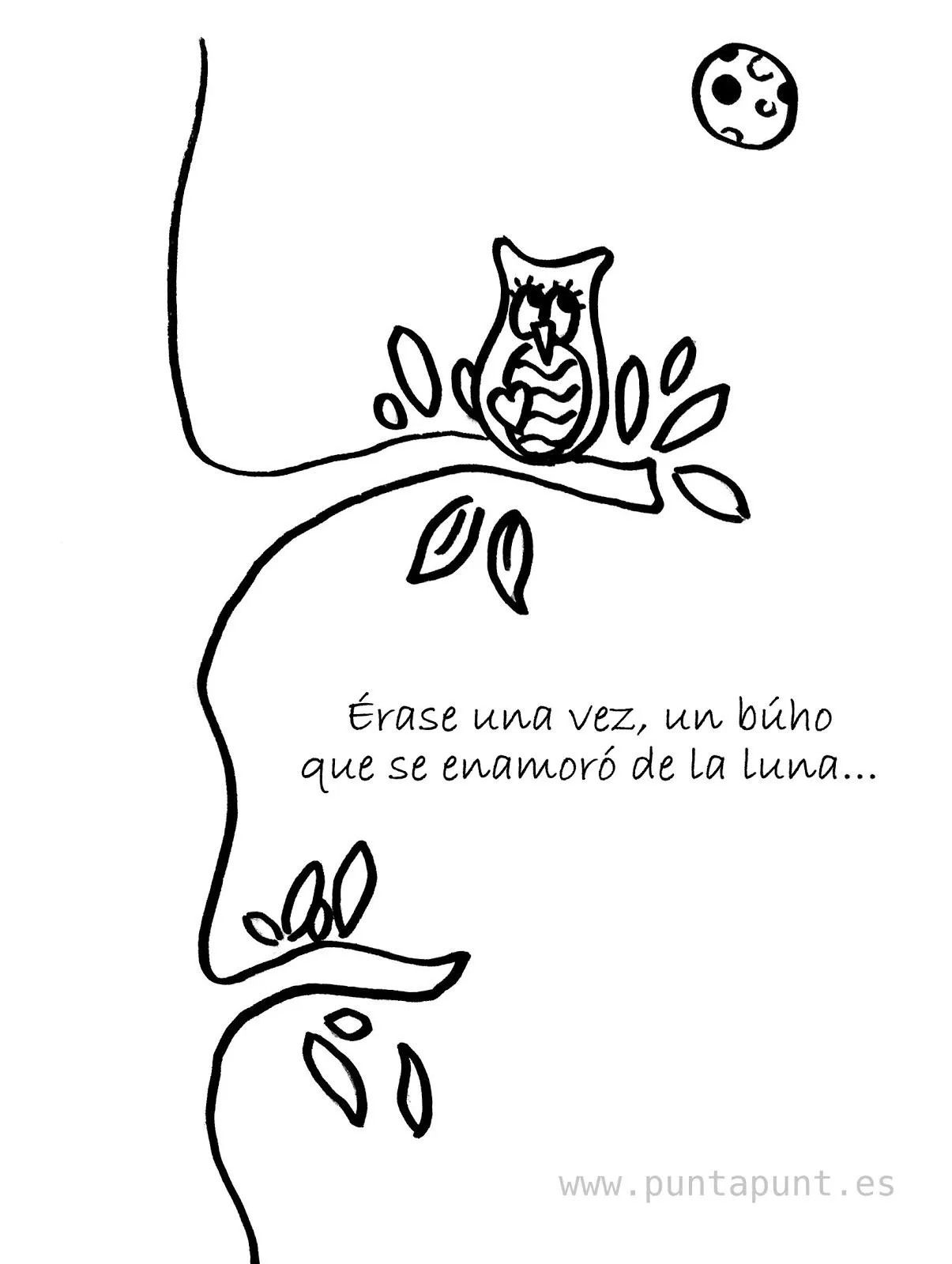 punt a punt: Érase una vez, un búho enamorado... punt a punt: Érase una vez, un búho enamorado...