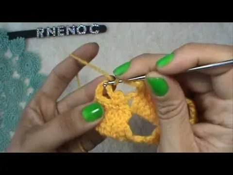 PUNTADA CORONA GANCHILLO CROCHET, TUTORIAL DIY - YouTube