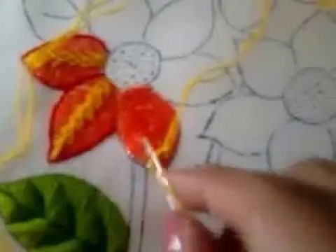 09 PUNTADA FANTASIA PARA PETALO DE GIRASOL DE INDIGENA | videos de ...