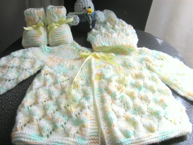 Puntadas para chambritas a dos agujas - Imagui