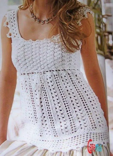 Puntadas de crochet para blusas - Imagui | Tejido | Pinterest ...