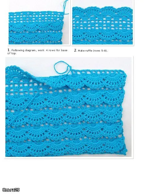 Puntos a crochet para blusa de niña ~ lodijoella Puntos a crochet para blusa de niña ~ lodijoella