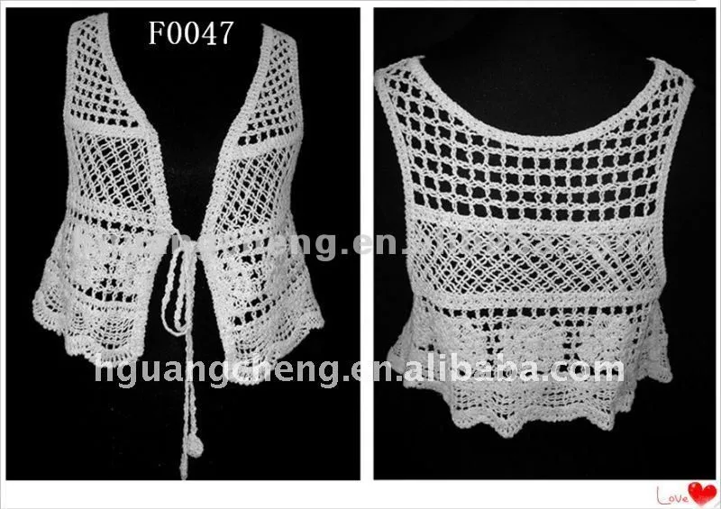 Puntadas en crochet para chalecos - Imagui