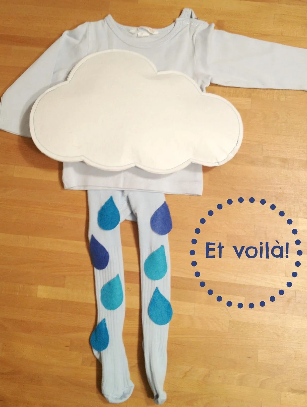 De puntadas y otros enredos: Disfraz de lluvia