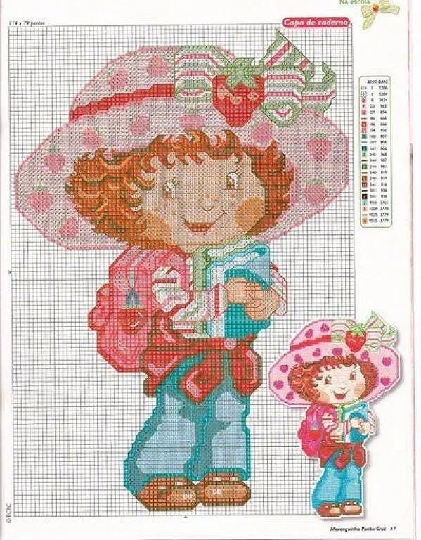 Mis puntadas preferidas: Rosita fresita en punto de cruz