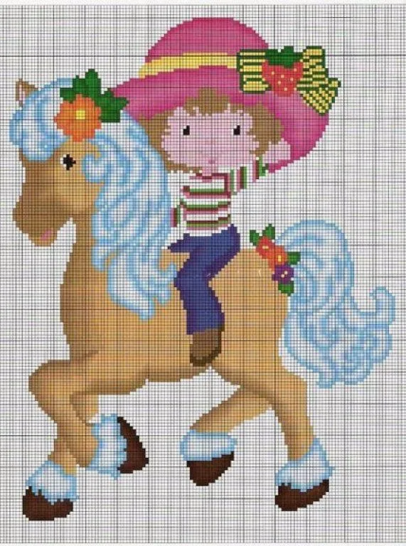 Mis puntadas preferidas: Rosita fresita en punto de cruz