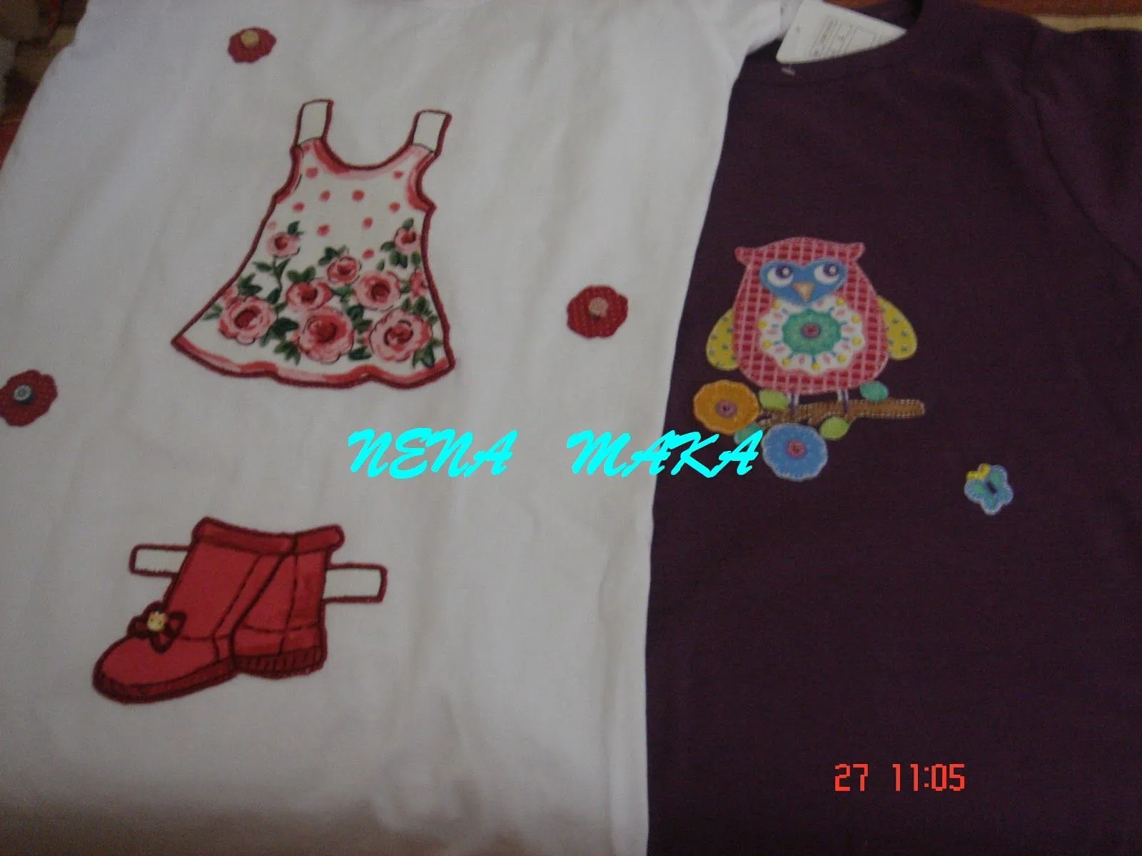 mis puntaditas escondidas: Camisetas con aplicaciones de patchwork