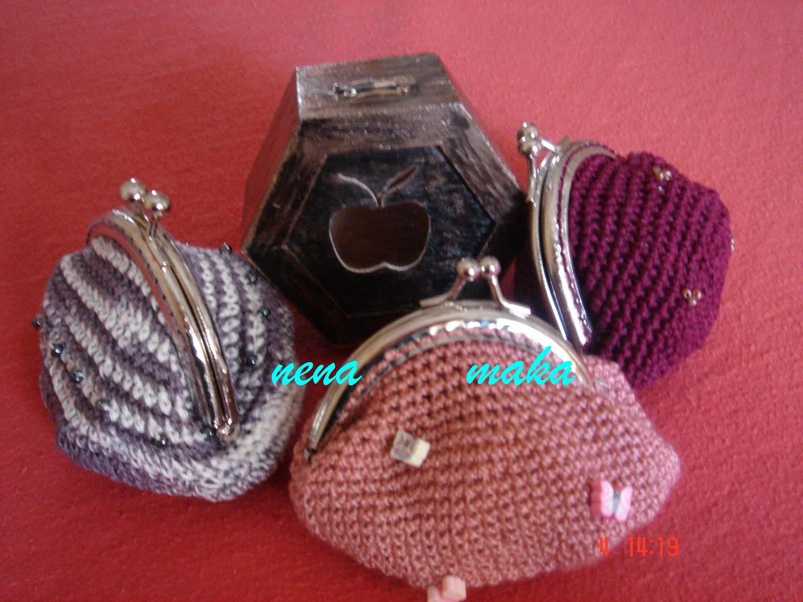 mis puntaditas escondidas: Paso a paso monederos de crochet con ...