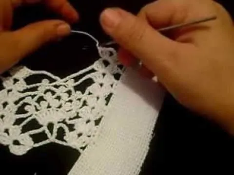puntilla en crochet #7 para donacion - YouTube