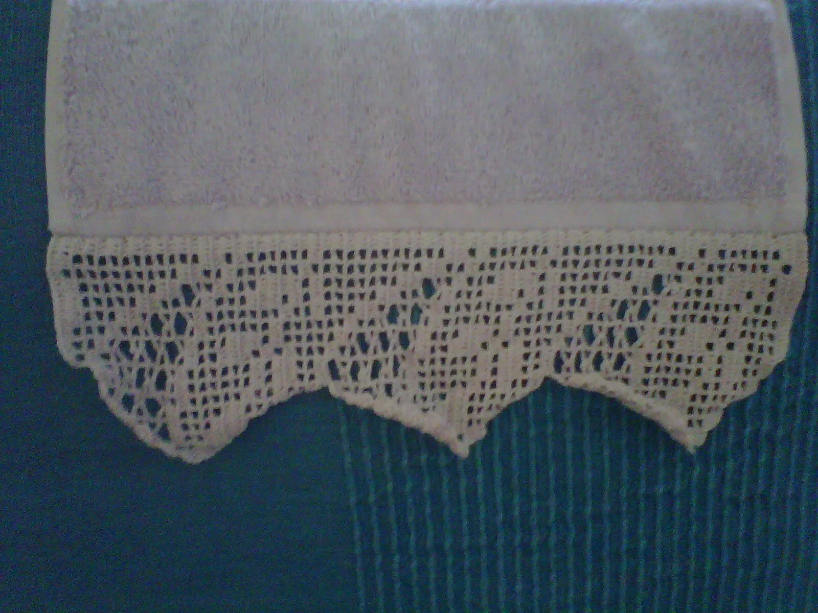 Puntilla de crochet para toallas - Imagui