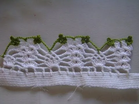 PUNTILLA EN CROCHET DE UVAS IRLANDA - YouTube