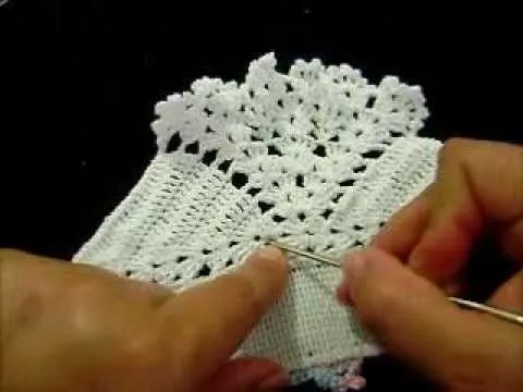 PUNTILLA GRANDE PARA MANTEL Y SERVILLETAS - YouTube PUNTILLA GRANDE PARA MANTEL Y SERVILLETAS - YouTube