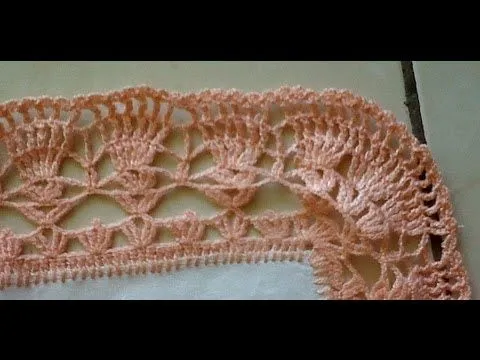 PUNTILLA PARA MANTEL (2-8)TEJIDA EN CROCHET - YouTube