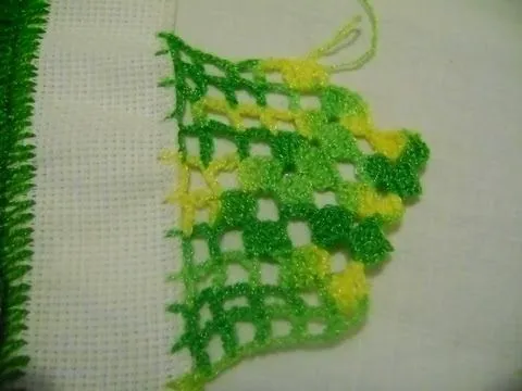 PUNTILLA PARA MANTEL LAS PERAS EN RED EN CROCHET - YouTube