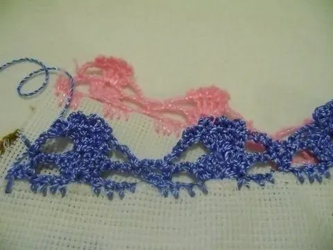 PUNTILLA PARA SABANAS EN CROCHET - YouTube