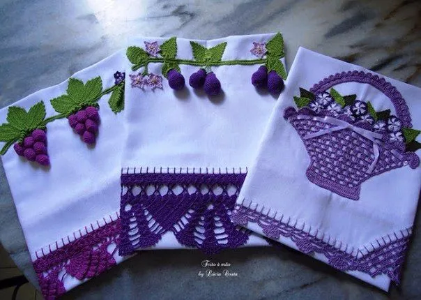Puntillas a crochet para servilletas y manteles Puntillas a crochet para servilletas y manteles