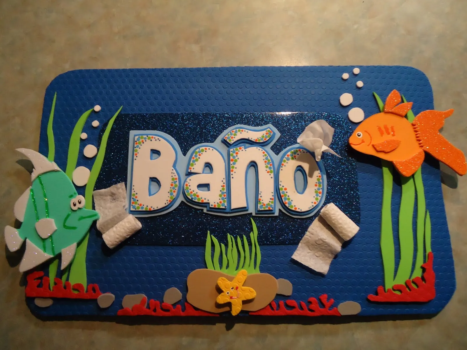 Puntitos...: Mis creaciones en foamy!!!