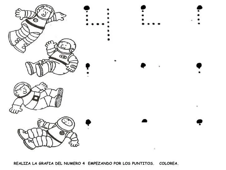 Puntitos para repasar de numeros - Imagui