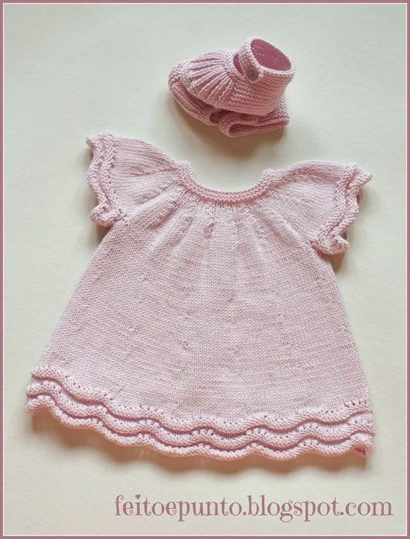 Vestidos tejidos en dos agujas para niña - Imagui Vestidos tejidos en dos agujas para niña - Imagui