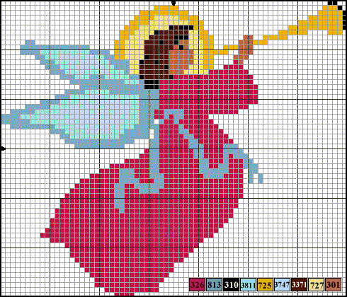 Punto de Cruz: ANGELITOS