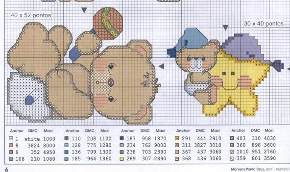 Patrones de punto en cruz para bebés animales - Imagui Patrones de punto en cruz para bebés animales - Imagui