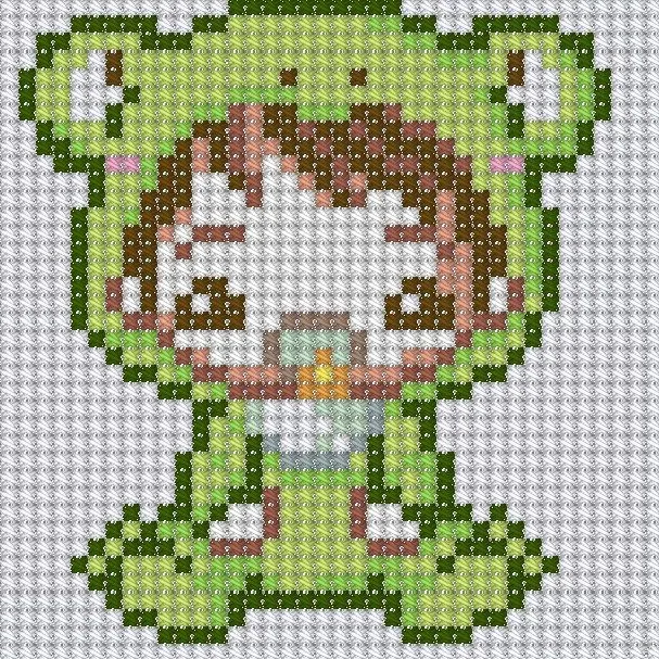 Punto de cruz Anime - Imagui