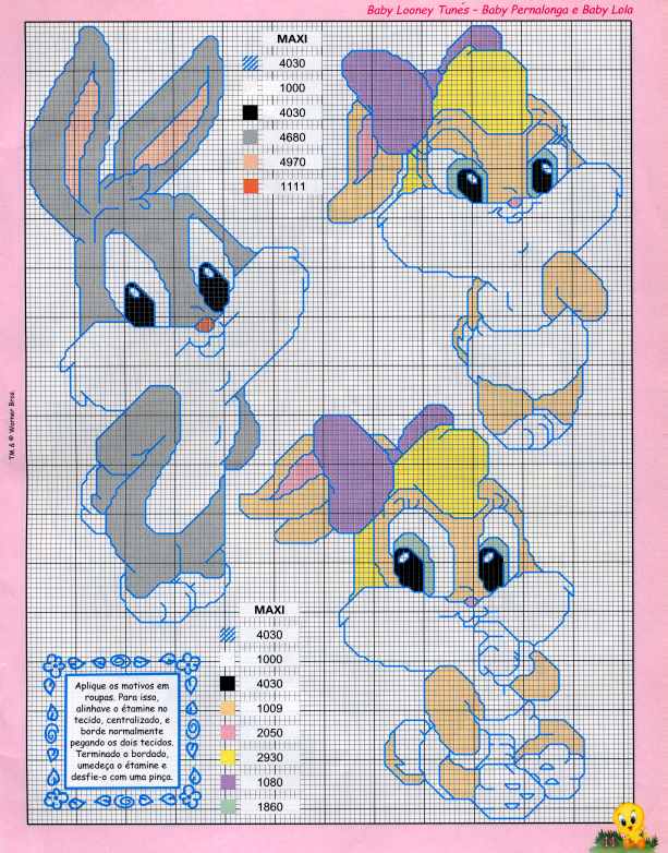 Moldes para fomi de looney tunes bebés - Imagui