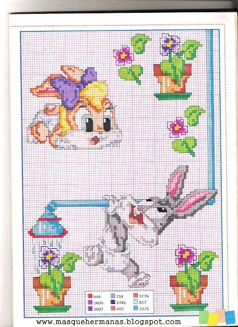 Punto de cruz baby looney tunes - Imagui