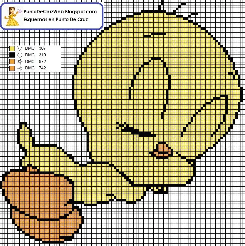 Punto De Cruz: Bebe Piolin